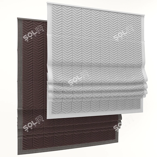 Elegant Roman Blind 58 3D model image 1