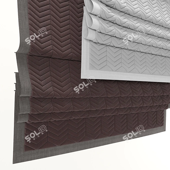 Elegant Roman Blind 58 3D model image 2