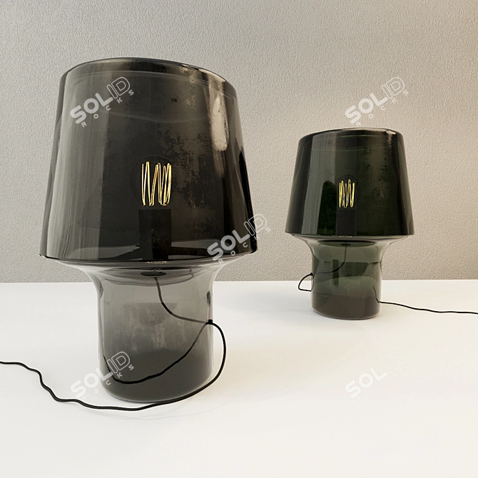 Muuto Cozy Grey Table Lamp 3D model image 1