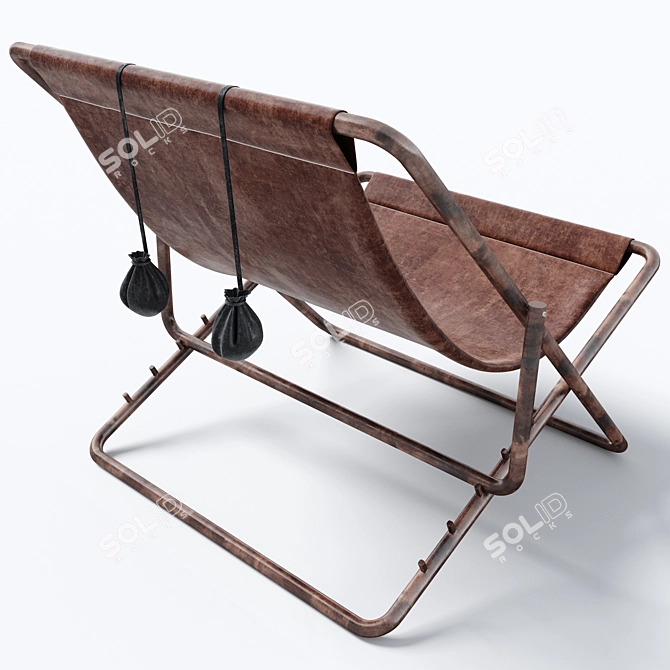 Elegant Rimini Armchair: Timeless Comfort 3D model image 2