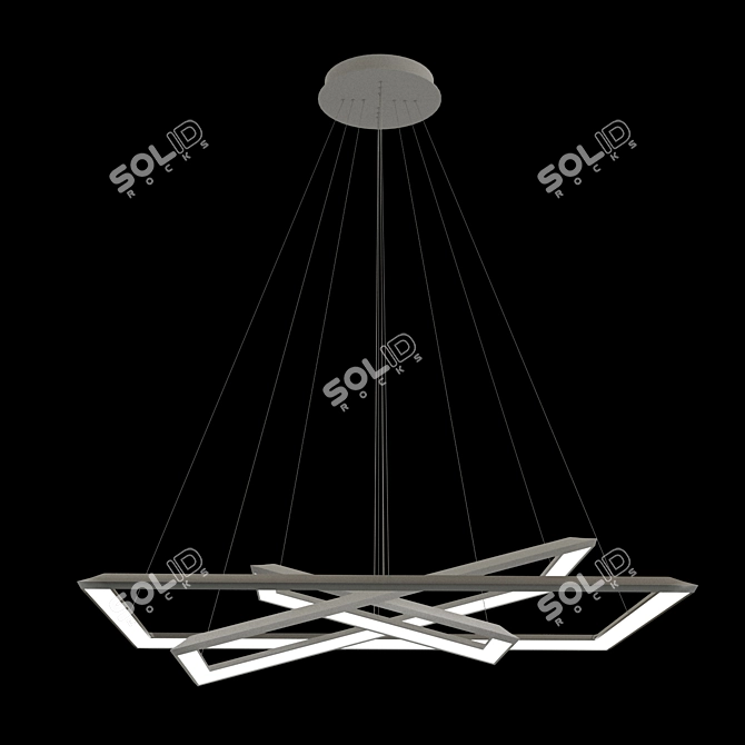 Sleek-Tilted Luchera Designer Light 3D model image 1