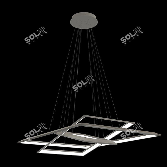 Sleek-Tilted Luchera Designer Light 3D model image 2