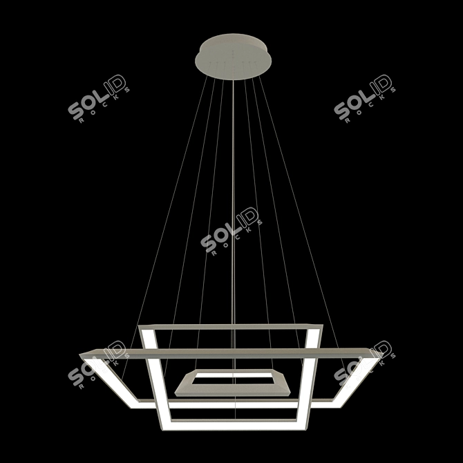 Sleek-Tilted Luchera Designer Light 3D model image 3