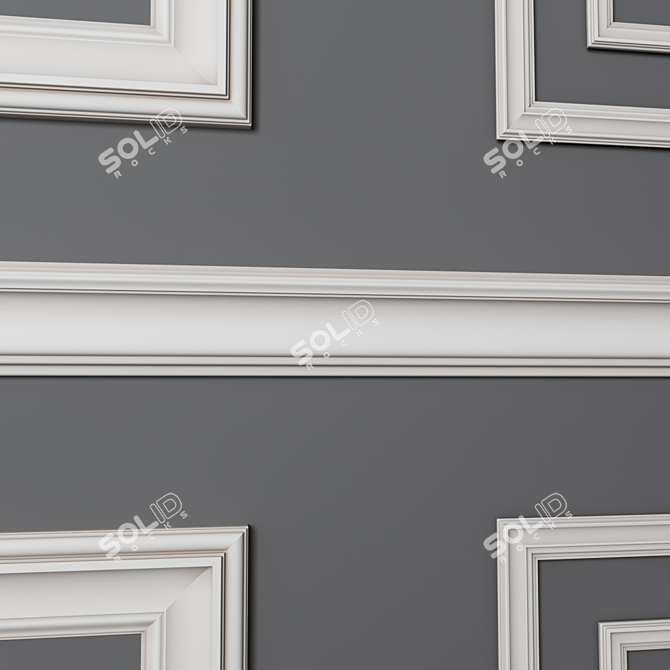 Elegant Finishing Touch: Decorative Molding 3D model image 2