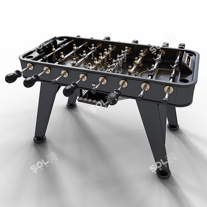 RS 2 Barcelona Gold - Premium Football Table 3D model image 1