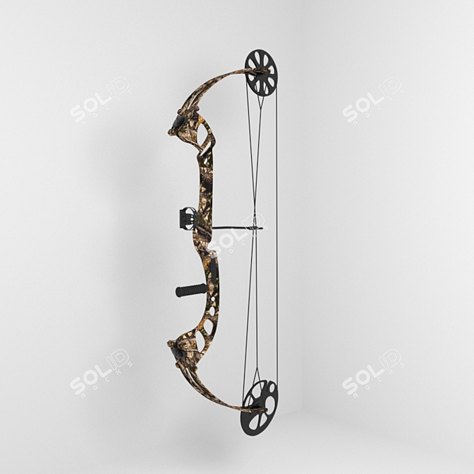 Hunter's Compound Bow 3D model image 1