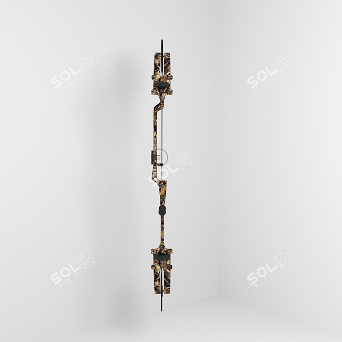 Hunter's Compound Bow 3D model image 3