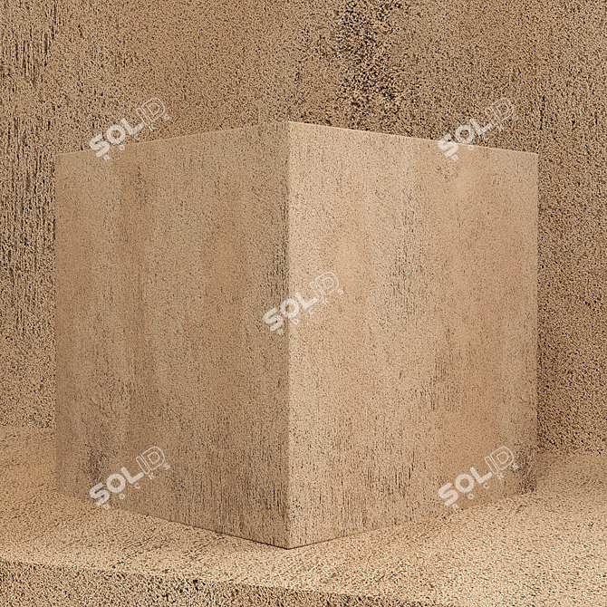 LOFT11 Decorative Plaster: Authentic, Seamless Texture 3D model image 2