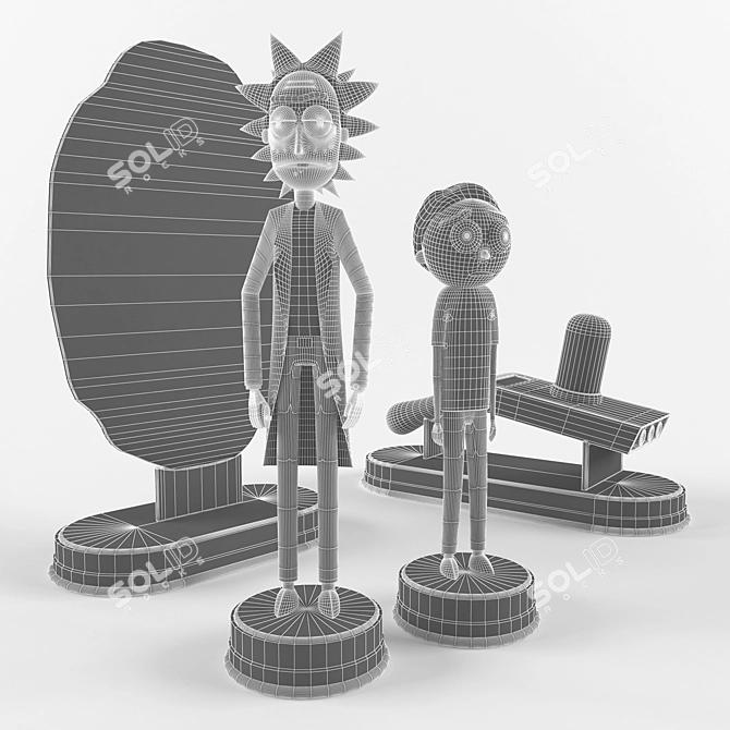 Rick and Morty Figures: Portal Adventures 3D model image 3