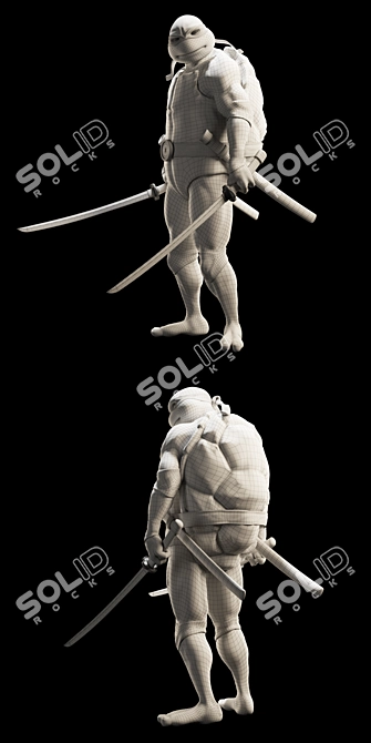 Leonardo Ninja Turtle - High-Quality Model 3D model image 3