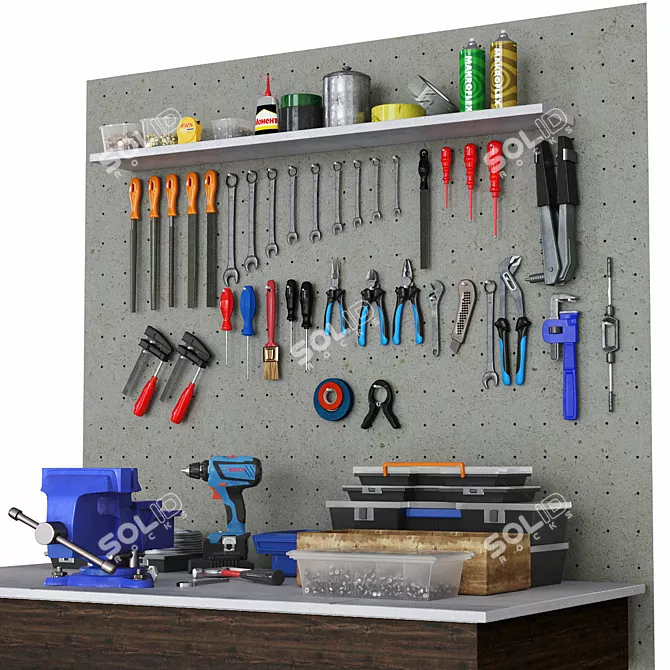 Advanced Garage Tools Bundle 3D model image 5