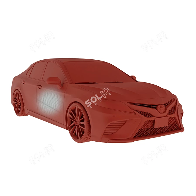 Sleek Toyota Camry Sedan 3D model image 2