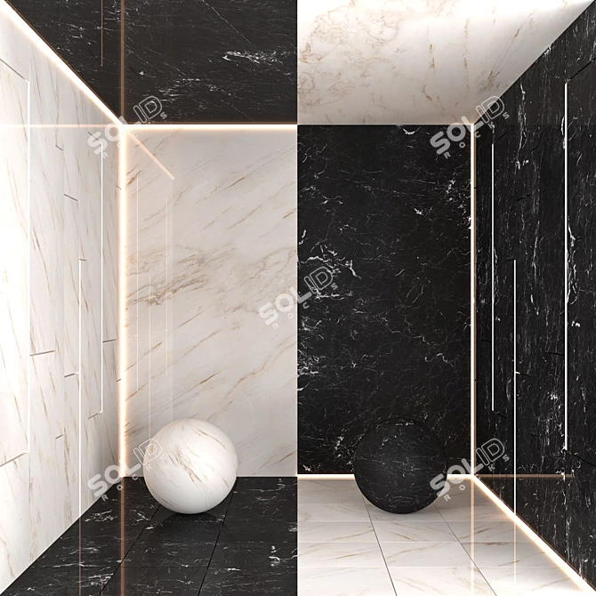 Elegant Marble Collection 3D model image 1