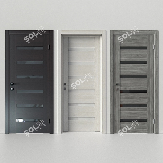 Trendy Estet Doors | High-Resolution Texture | V-Ray Compatible 3D model image 1