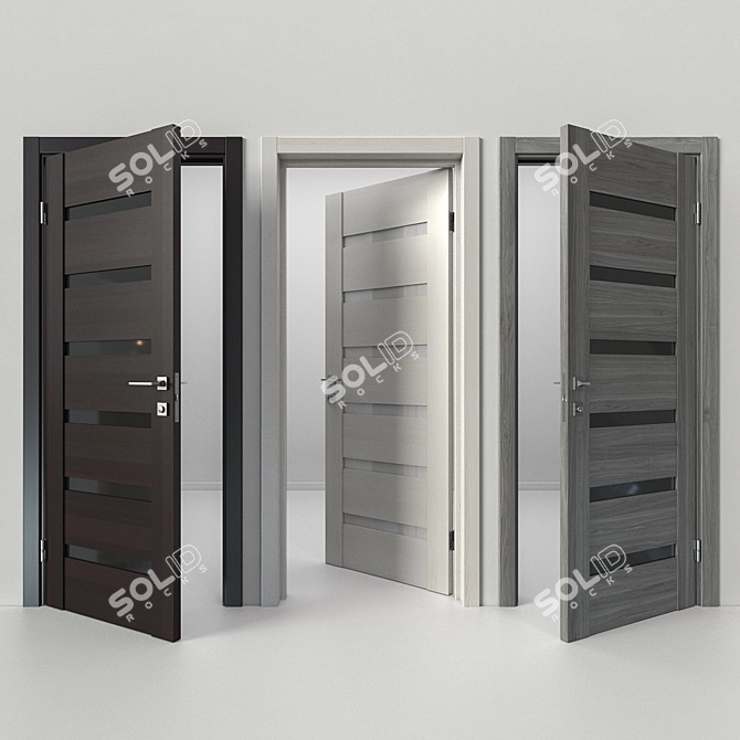 Trendy Estet Doors | High-Resolution Texture | V-Ray Compatible 3D model image 2