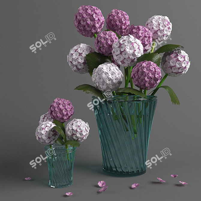 Bloomette Rose Bouquet 3D model image 1