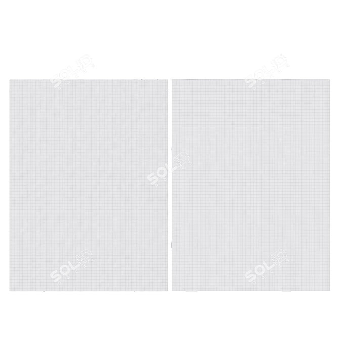 Coastal Charm: Lucilla Modern Rug 3D model image 3