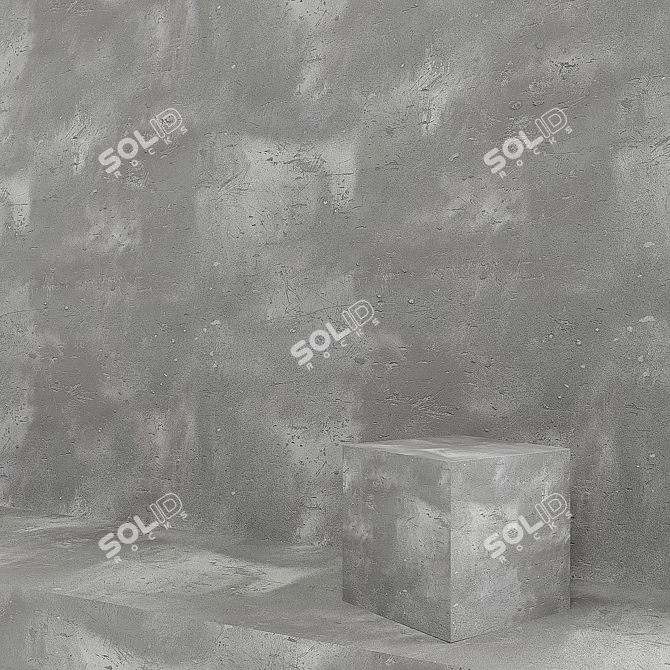 ArtBeton3: Seamless Decorative Plaster for Stylish Interiors 3D model image 1