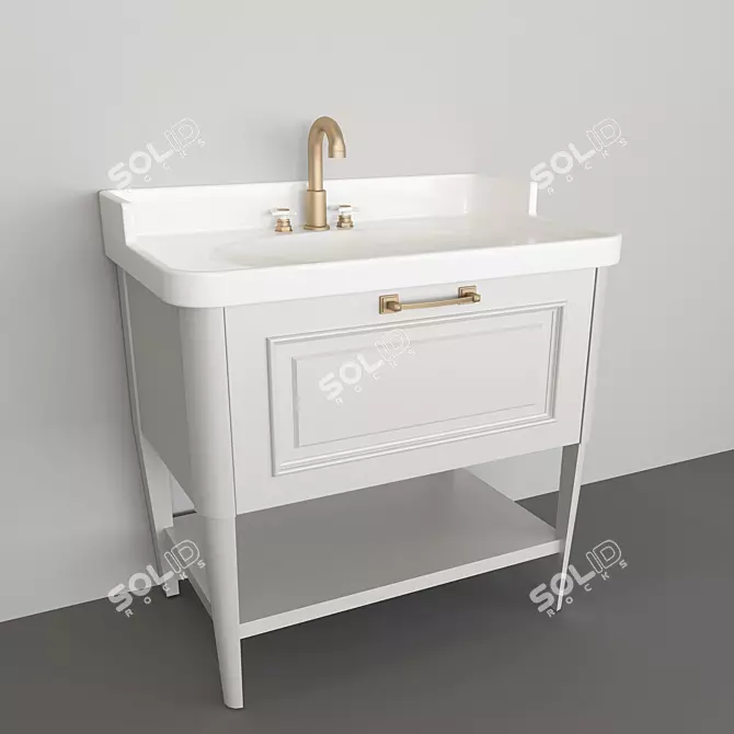 Drawer Washbasin 3D model image 1