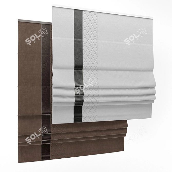 Elegant Roman Blind 60 3D model image 1