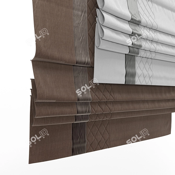 Elegant Roman Blind 60 3D model image 2