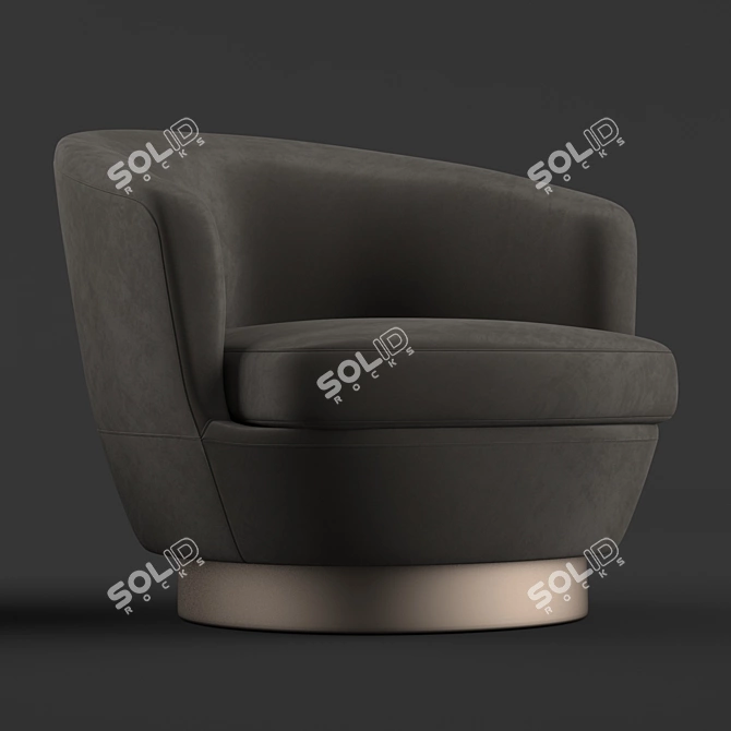 Minotti Jacques: Elegant Armchair 3D model image 2