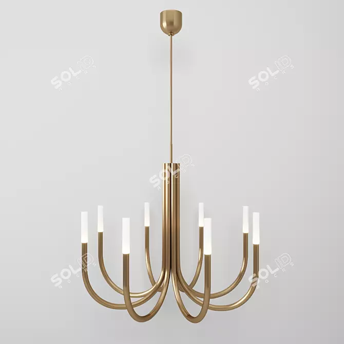 Rousseau Medium Chandelier: Elegant Illumination by Kelly Wearstler 3D model image 1
