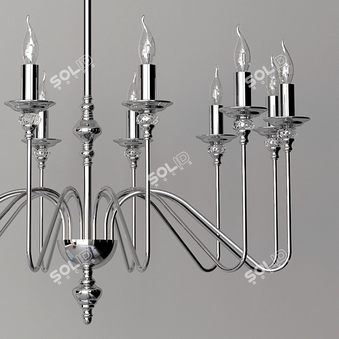 Divinare Atlanta Chandelier: 1021Q02 LM-12 3D model image 2