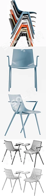 Elegant AULA Chair by WILKHAHN 3D model image 3