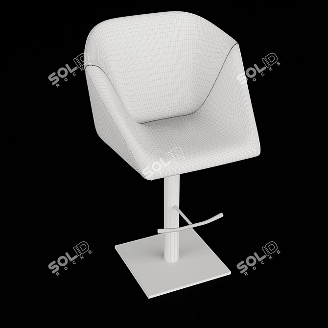 Modern Henge Hexagon Stool 3D model image 3