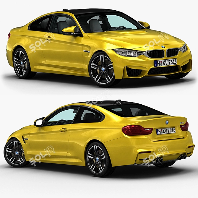 BMW M4: High-Definition 3D Model 3D model image 1