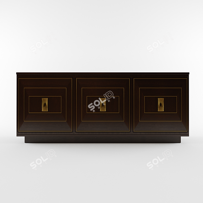 Classic Metal Embellished Chest 3D model image 2