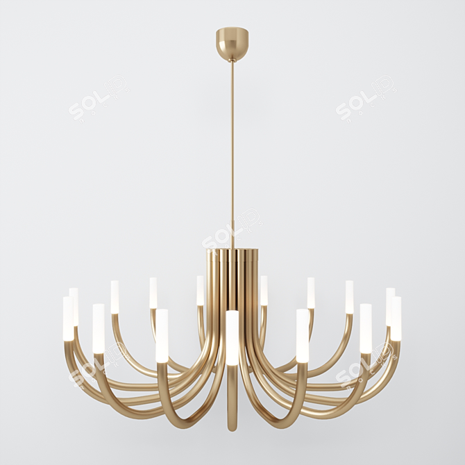 Kelly Wearstler's Rousseau Large Oval Chandelier 3D model image 1