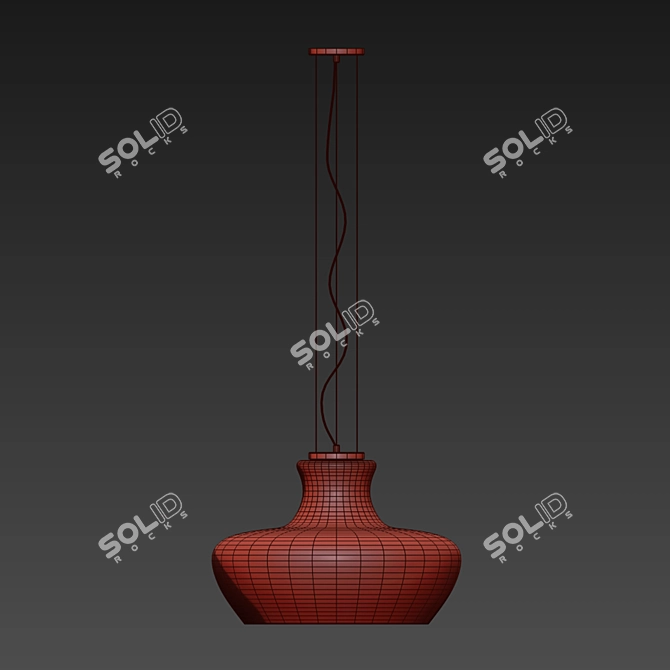 ALADINO SP1 Pendant Lamp: Ideal Lux D45 Azzurro 3D model image 2