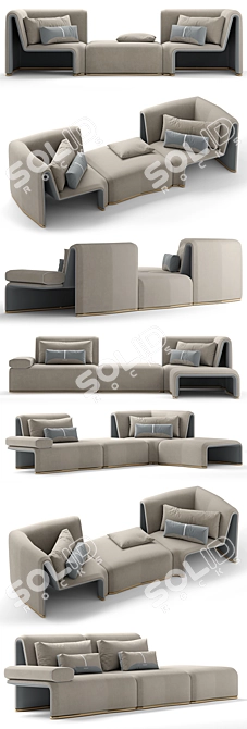 Elegance in Comfort: My Design Sofa 3D model image 2