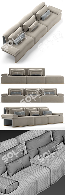 Elegance in Comfort: My Design Sofa 3D model image 3
