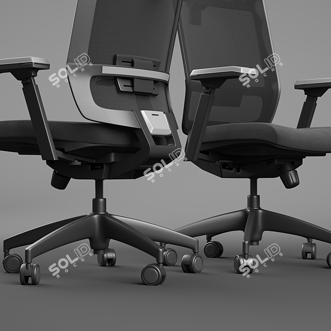 Max Comfort Office Chair 3D model image 2