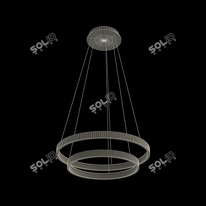 Luchera LED Designer Chandelier 3D model image 2