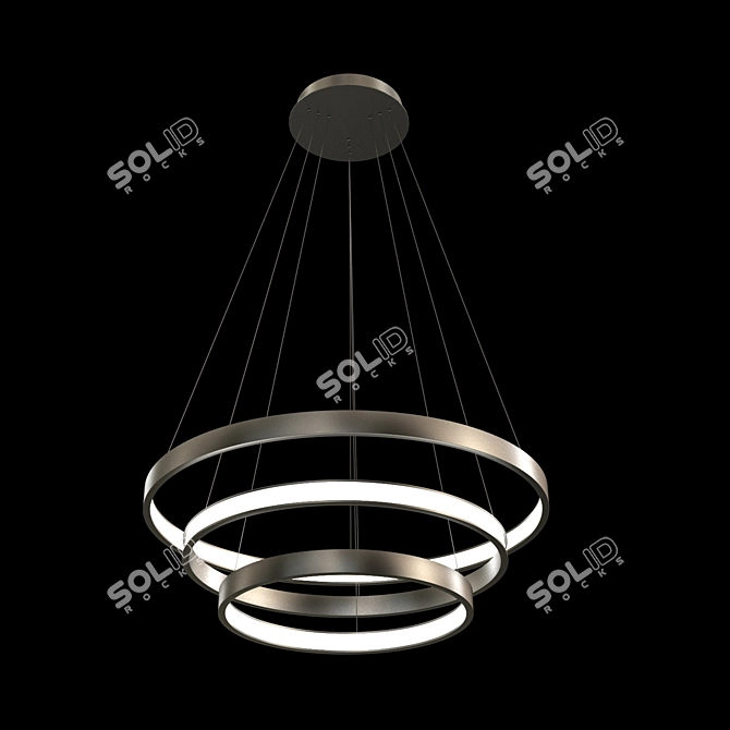 Luchera LED Designer Chandelier - Modern Illuminate 3D model image 1