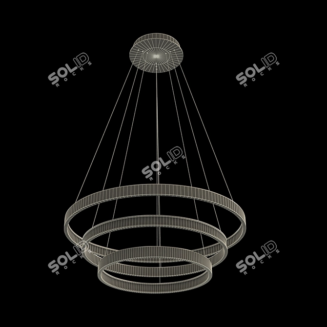 Luchera LED Designer Chandelier - Modern Illuminate 3D model image 2
