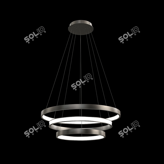 Luchera LED Designer Chandelier - Modern Illuminate 3D model image 3