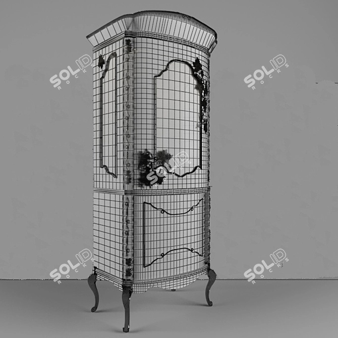 Elegant Showcase Display 3D model image 3