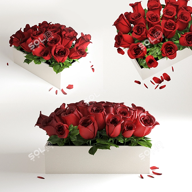 Scarlet Blossom 3D model image 1