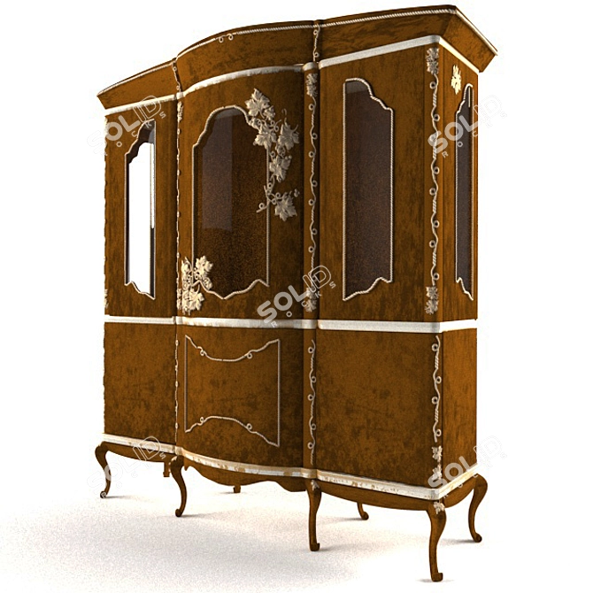 Elegant Buffet Isolde 3D model image 1