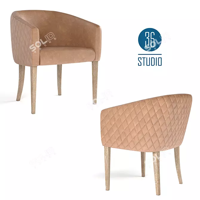 Elegance at its Best: OM Dining Chair by Studio 36 3D model image 1
