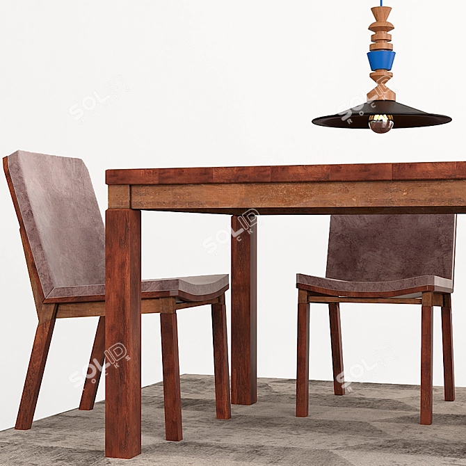 Modern Carlos Motta Table Set 3D model image 3