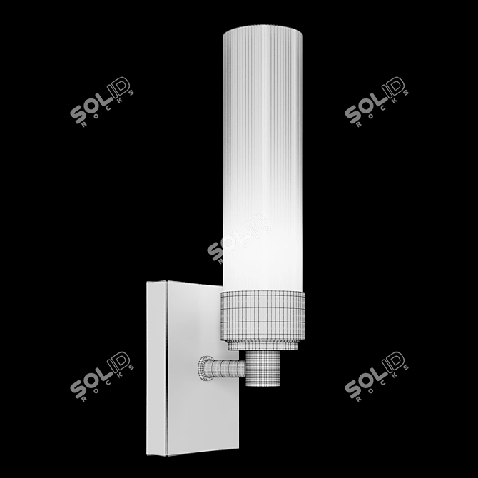 Transitional Glow: Poehlmann ADA Sconce 3D model image 2