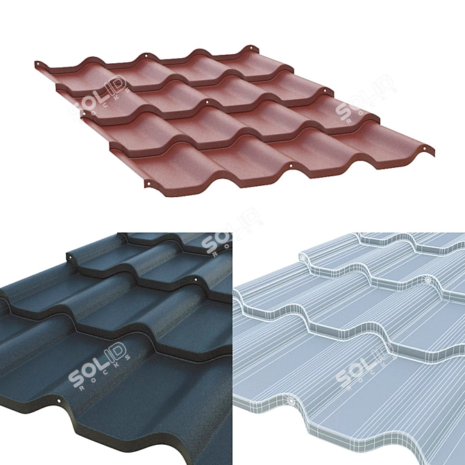 BUDMAT Ferrara: Modular Metal Tile 3D model image 2