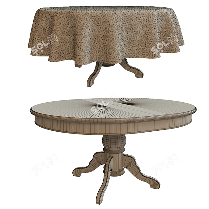 Modern Dining Table - 2 Designs Available 3D model image 2