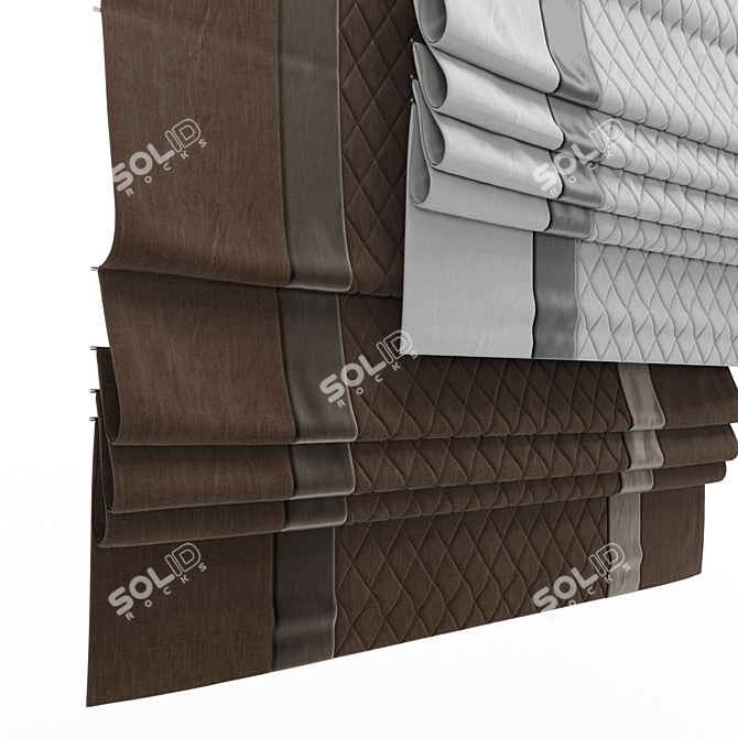 Elegant Roman Blind 61 3D model image 2